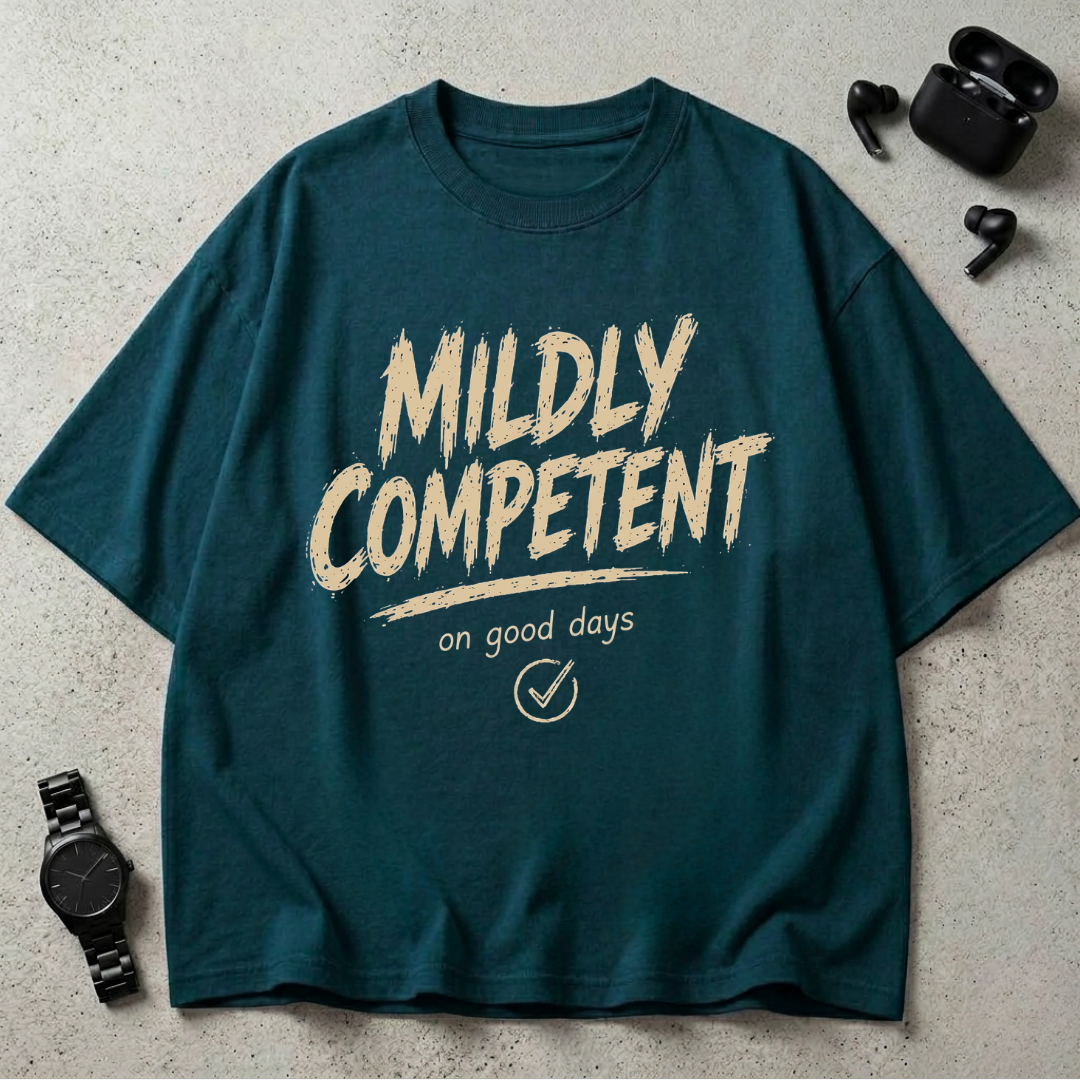 Mildly Competent GSM 240 Oversized T-Shirt