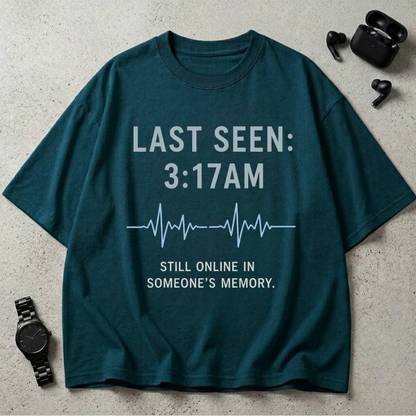 Last Seen 3:17AM Oversized T-Shirt