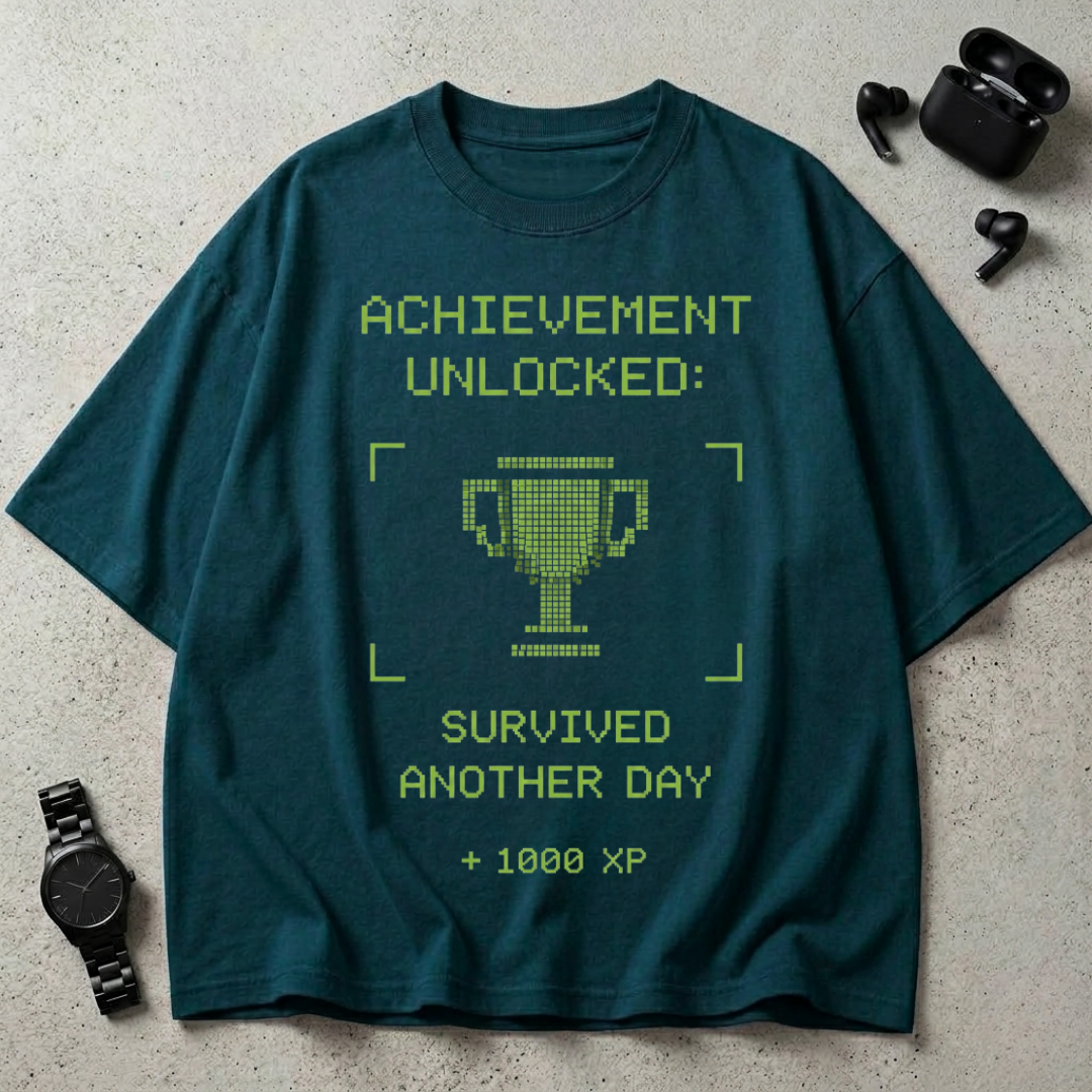 Achievement Unlocked Oversized T-Shirt