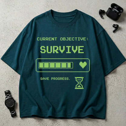 Current Objective Survive Oversized T-Shirt