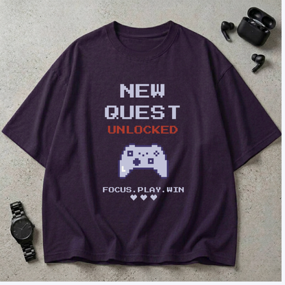 New Quest Unlocked Oversized T-Shirt