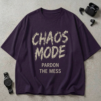Chaos Mode GSM 240 Oversized T-Shirt ( Midnight Edition )