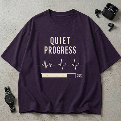 Quiet Progress 240 GSM Oversized T-Shirt
