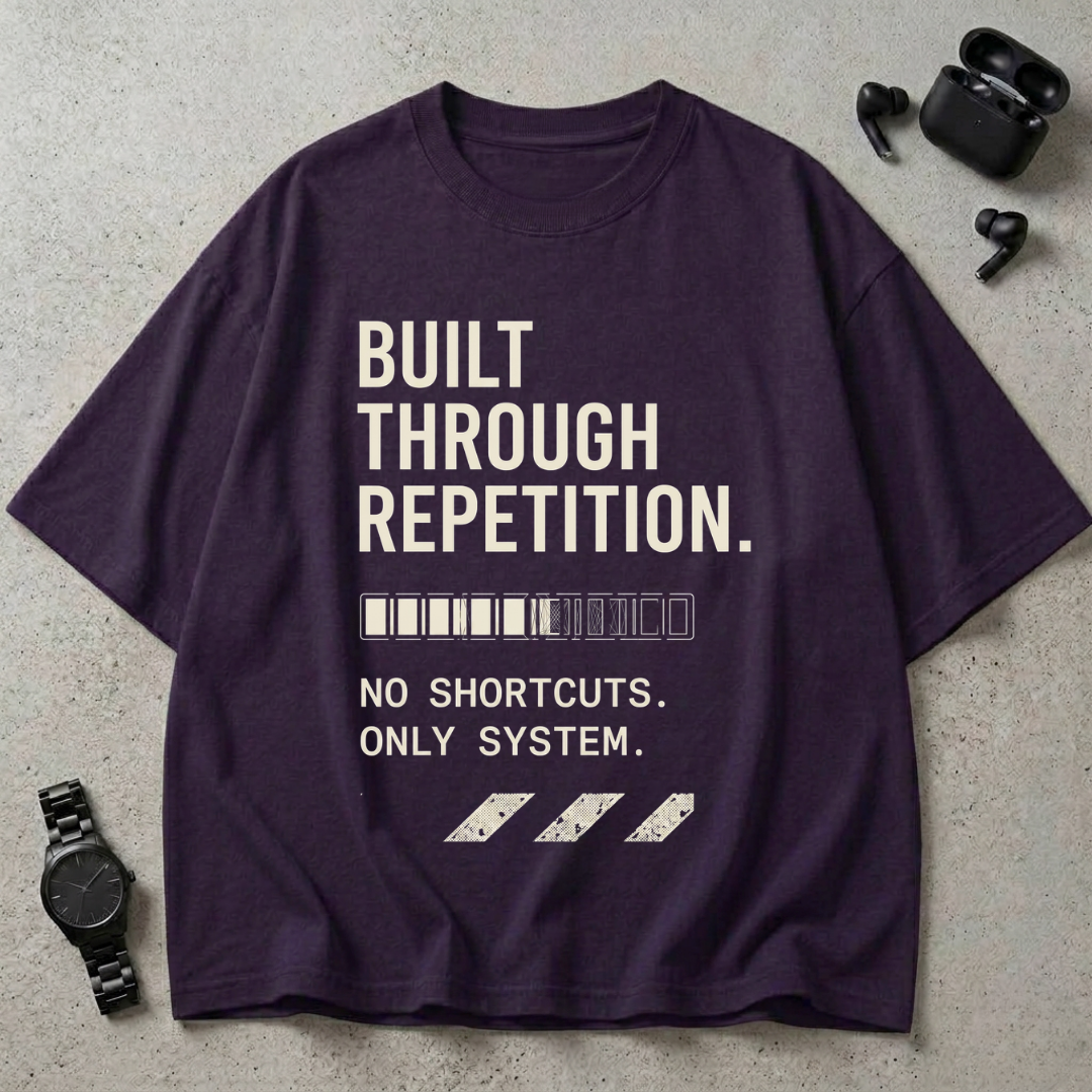 Built Through Repetition Oversized T-Shirt