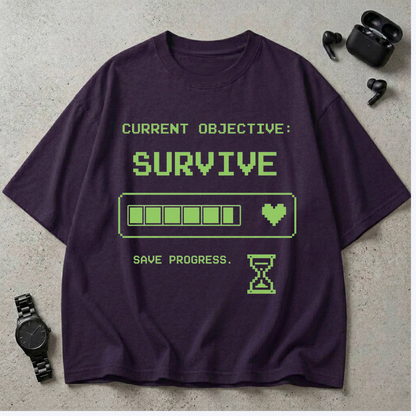 Current Objective Survive Oversized T-Shirt
