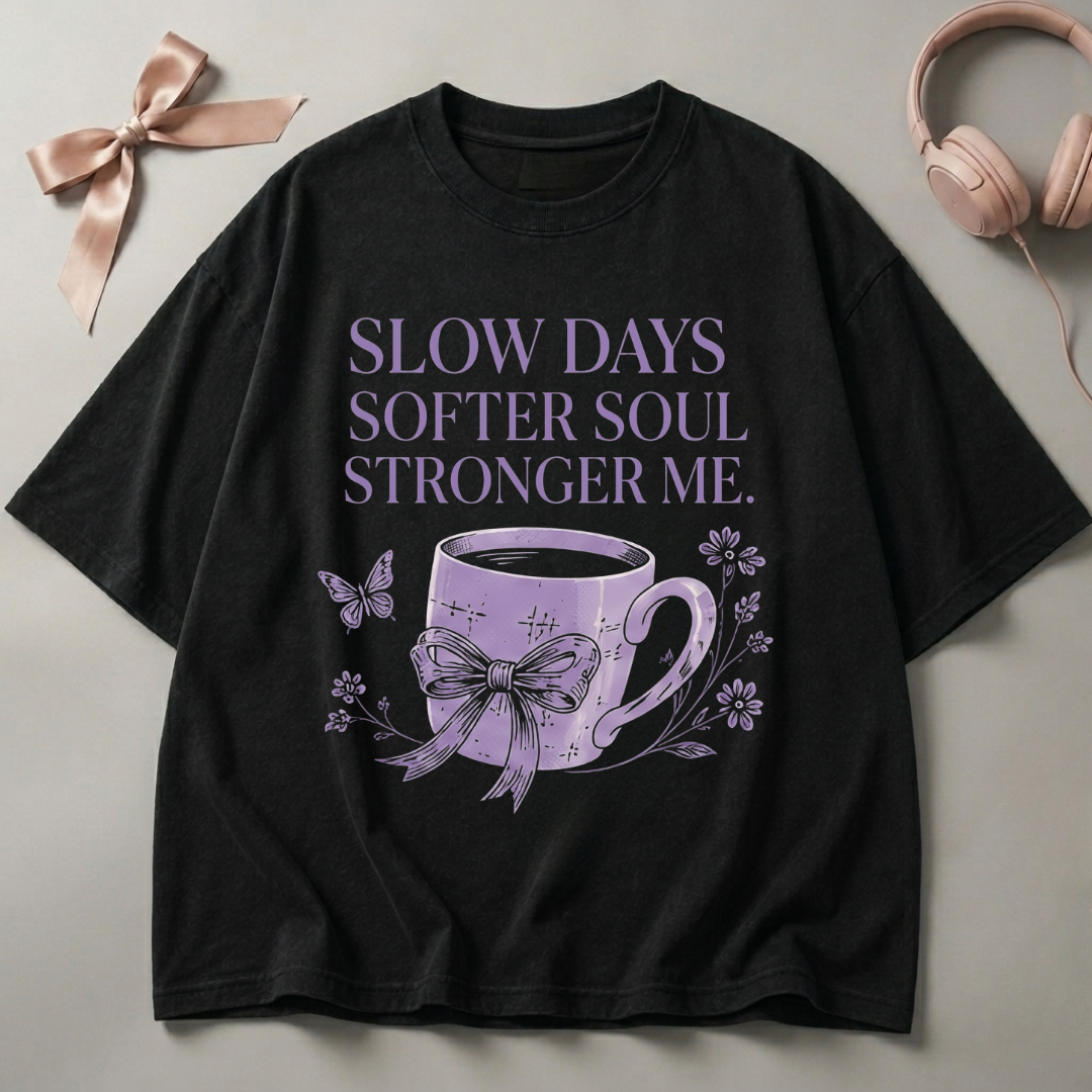 Slow Days Softer Soul Oversized T-Shirt