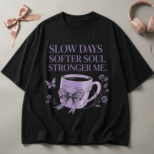 Slow Days Softer Soul Oversized T-Shirt
