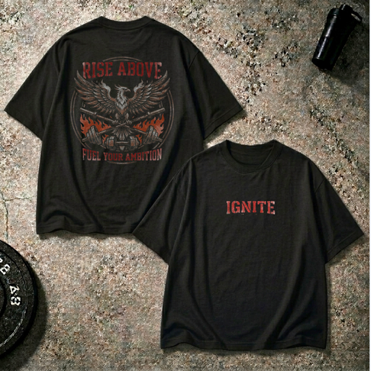 Ignite Oversized T-Shirt – Rise Above Edition (Red)