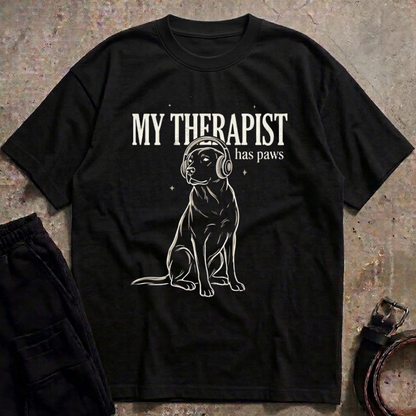 My Therapist Has Paws Oversized T-Shirt