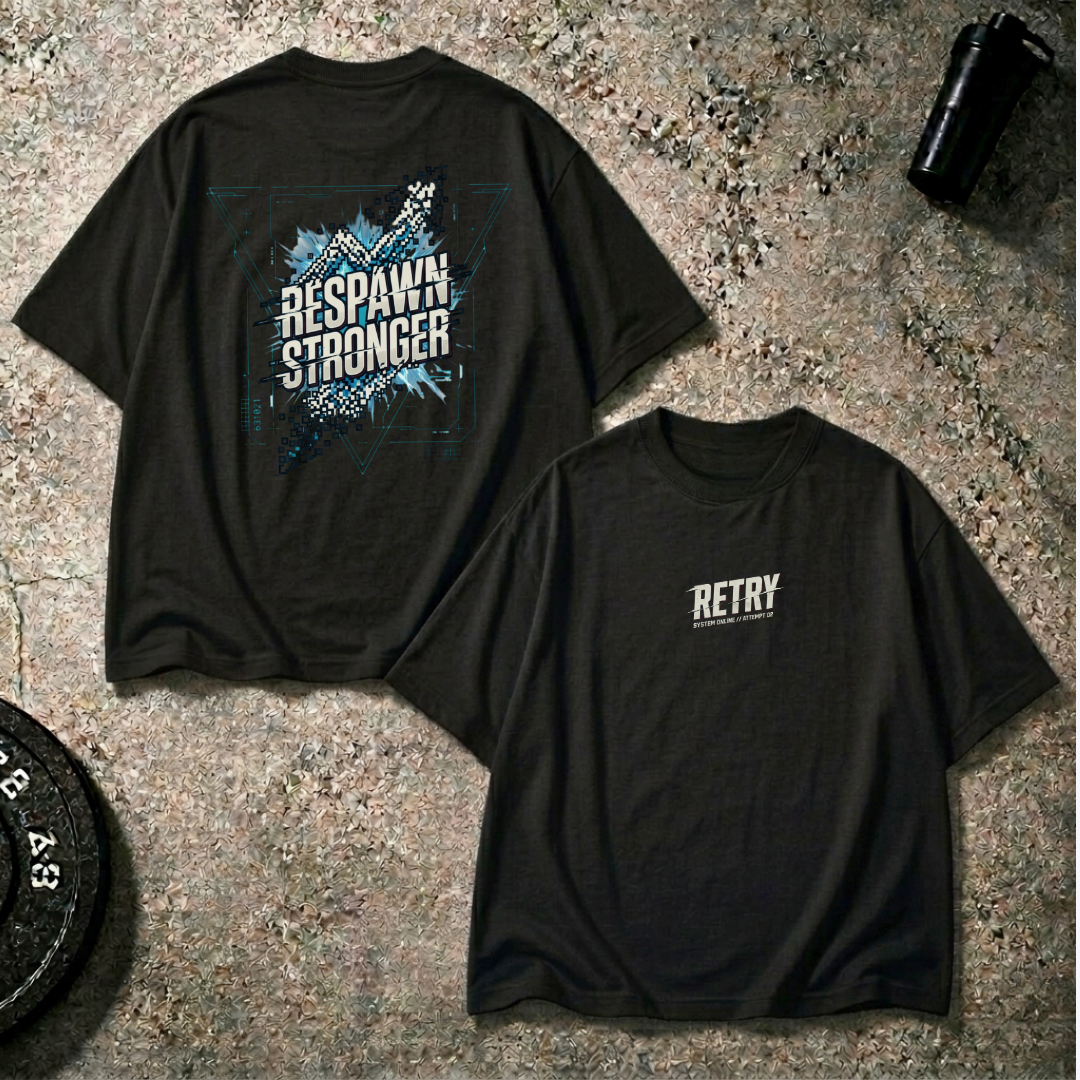 Respawn Stronger Oversized T-Shirt – Retry Edition