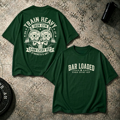 Bar Loaded – Train Heavy Oversized T-Shirt