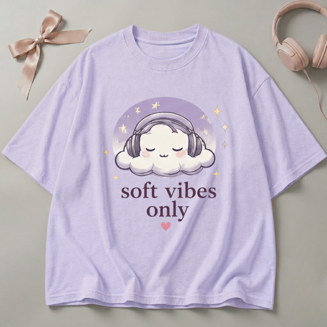 Soft Vibes Only Oversized T-Shirt