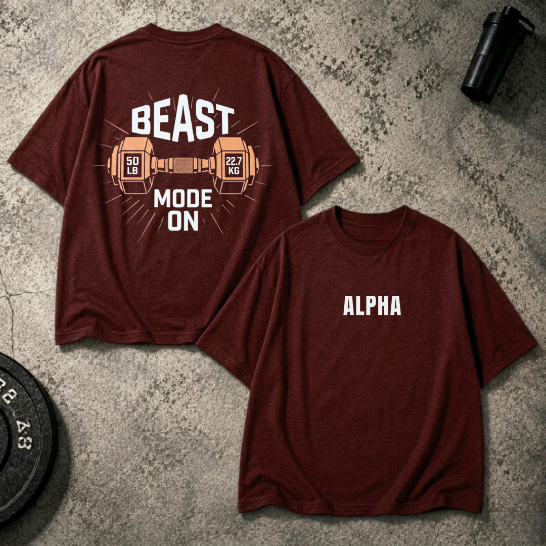 Beast Mode On GSM 240 Oversized T-Shirt