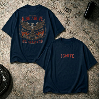 Ignite Oversized T-Shirt – Rise Above Edition (Red)