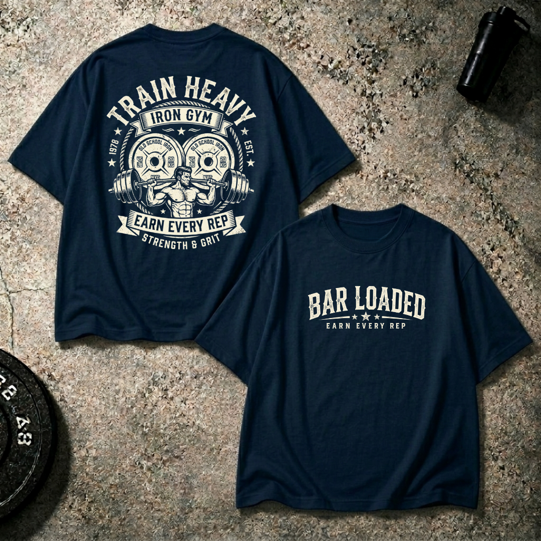 Bar Loaded – Train Heavy Oversized T-Shirt