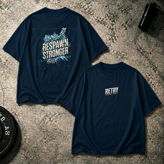 Respawn Stronger Oversized T-Shirt – Retry Edition
