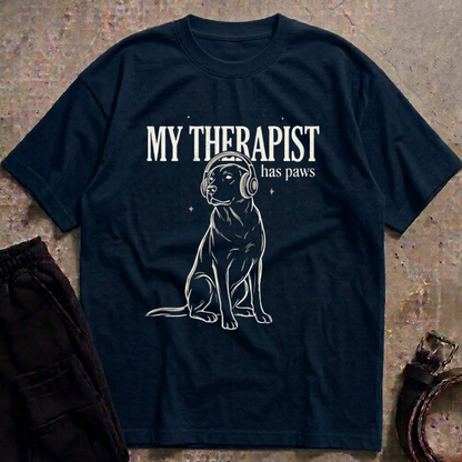 My Therapist Has Paws Oversized T-Shirt