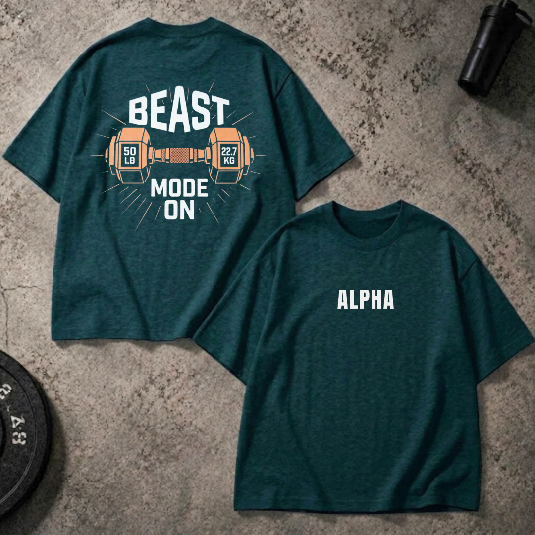 Beast Mode On GSM 240 Oversized T-Shirt