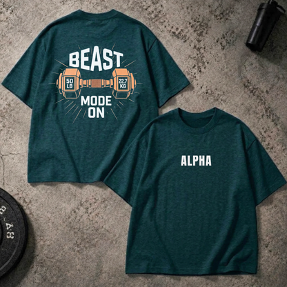 Beast Mode On GSM 240 Oversized T-Shirt
