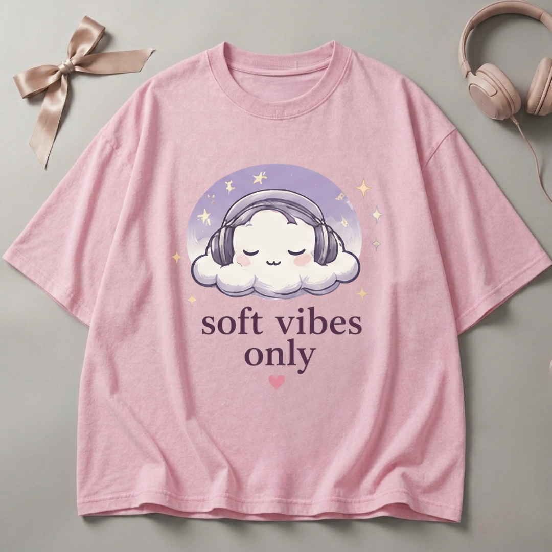 Soft Vibes Only Oversized T-Shirt