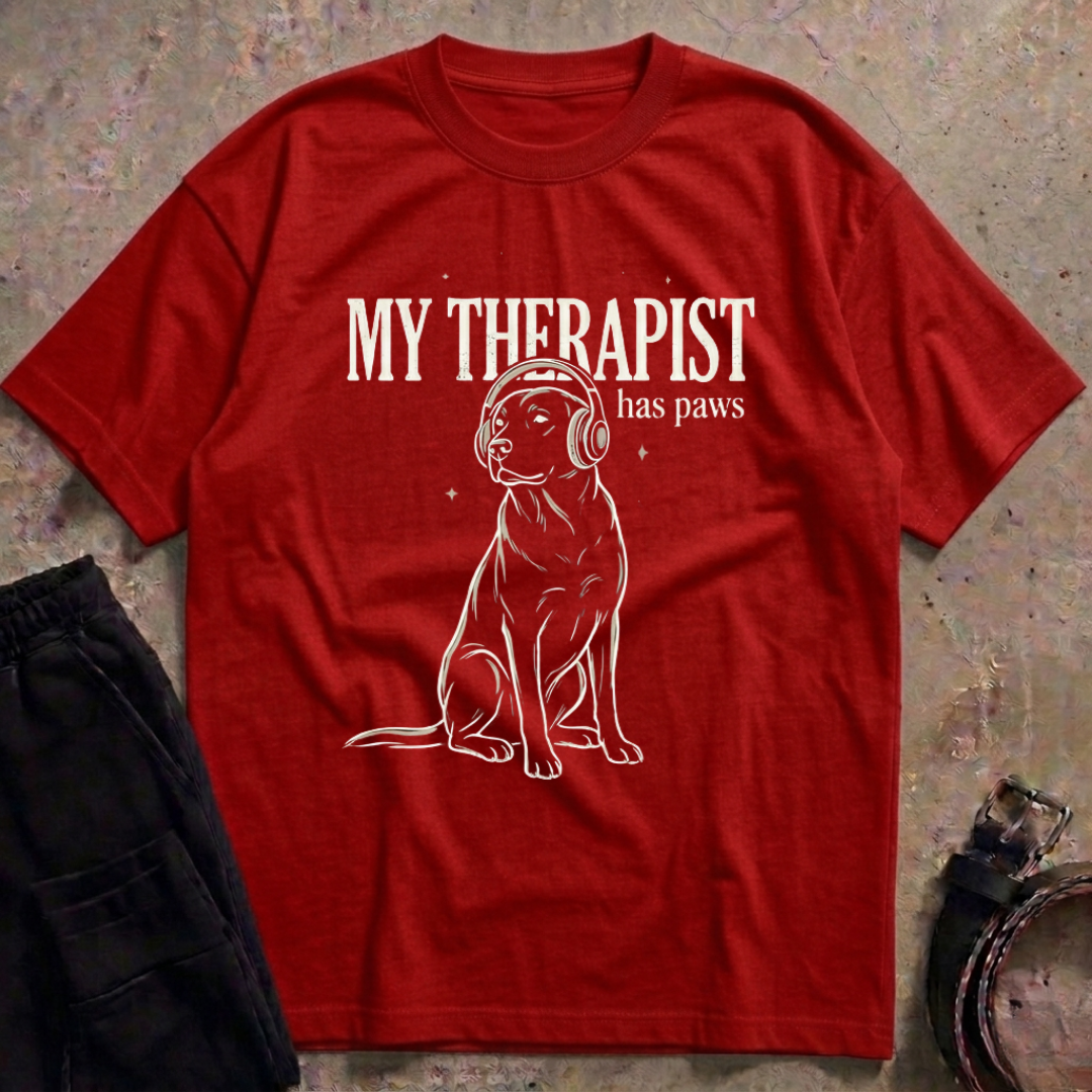 My Therapist Has Paws Oversized T-Shirt