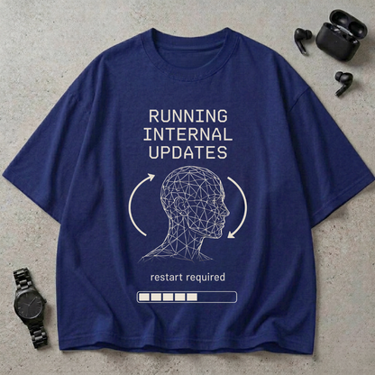 Running Internal Updates GSM 240 Oversized T-Shirt