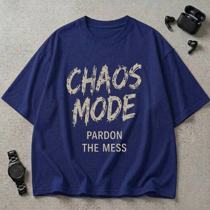 Chaos Mode GSM 240 Oversized T-Shirt ( Midnight Edition )
