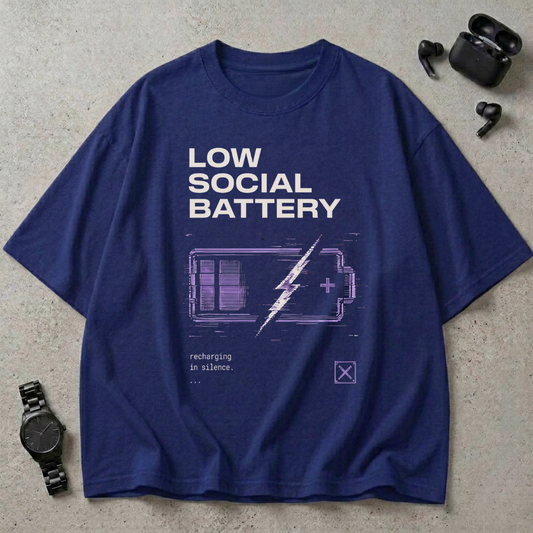 Low Social Battery Oversized T-Shirt