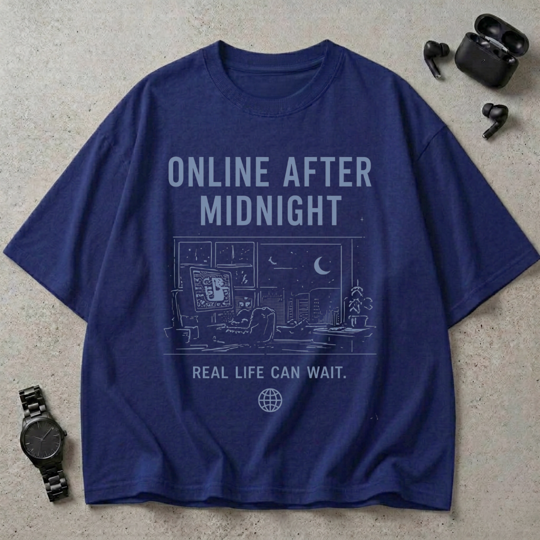 Online After Midnight Oversized T-Shirt