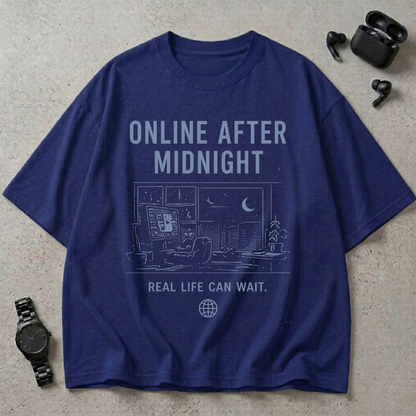 Online After Midnight Oversized T-Shirt