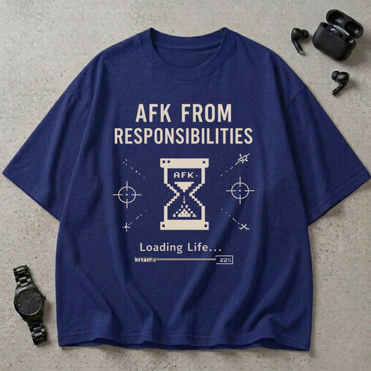 AFK From Responsibilities Oversized T-Shirt