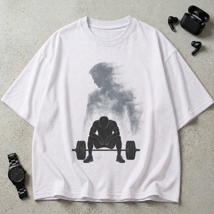 Built Through Weight 240 GSM Oversized Gym T-Shirt